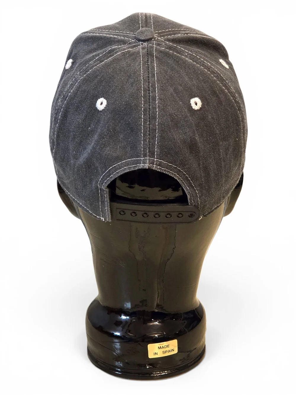 Cowgirl Hardware Cowboys & Whiskey Gray Distressed Denim Snapback Baseball Hat